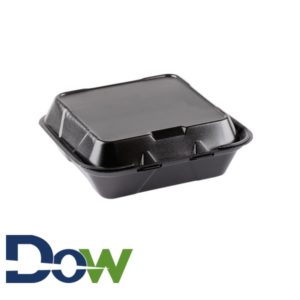 Small, Deep All Purpose Foam Hinged Snack Container